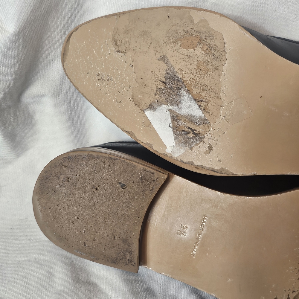 Everlane Black Leather Slip-On Loafers Women's Size 9.5 Fall Work Office Italian - Picture 10 of 16